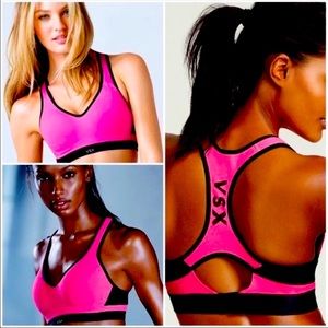 Victoria’s Secret VSX Plus XL Padded Sports Bra Neon Pink